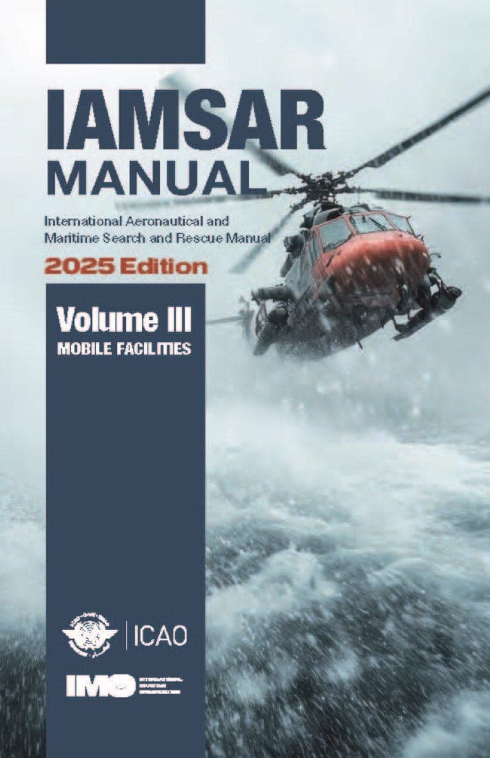 Capa do IAMSAR Manual 2025, Volume III, Mobile Facilities
